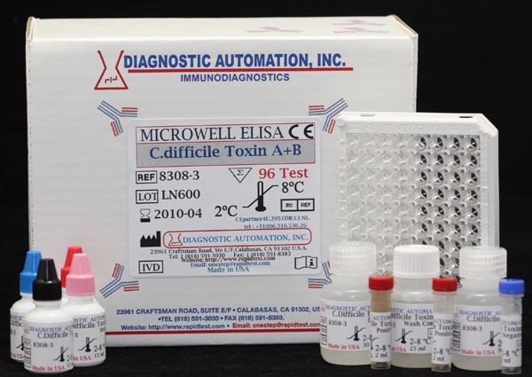 difficile ELISA test kit | FDA-CE | 818-591 3030-USA.