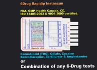 6-Panel Drug Test (Strip) (AMP, BAR, BZD, COC, MOR, THC)