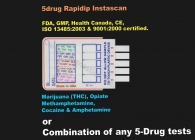 5-Panel Drug Test (Strip) RapiDip™ InstaTest (BZD,MET,MOR,PCP,THC)
