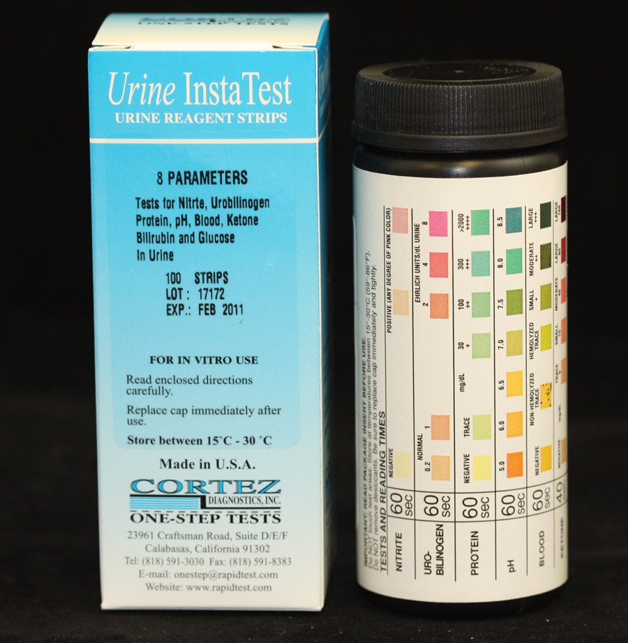 test Urine strips protein