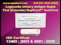 Legionella Urinary Antigen Rapid Test (Cassette) RapiCard™ InstaTest