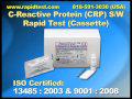 C-Reactive Protein (CRP) Serum Whole Blood Rapid Test (Cassette) RapiCard™ InstaTest