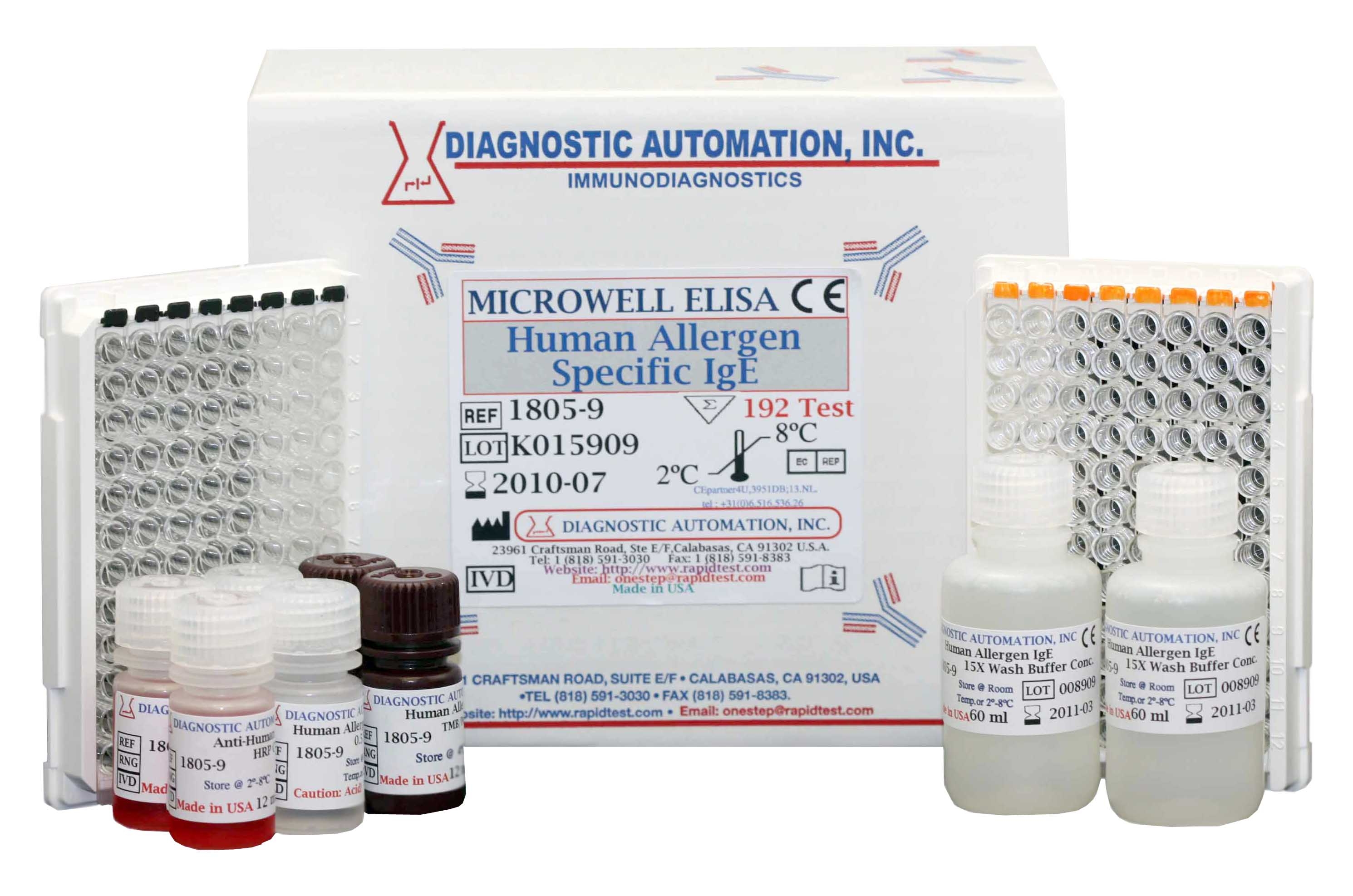Human specific. Набор реагентов spec. IGE Elisa RV-5. 4. Буфер Wash Buffer. Human Diagnostics. Determination Kit for Allergy specific.