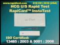 HCG U S Rapid Test Cassette