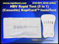 HBV Rapid Test (5 in 1)(Cassette) RapiCard™ InstaTest