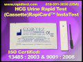 HCG Urine Rapid Test (Cassette) RapiCard™ InstaTest